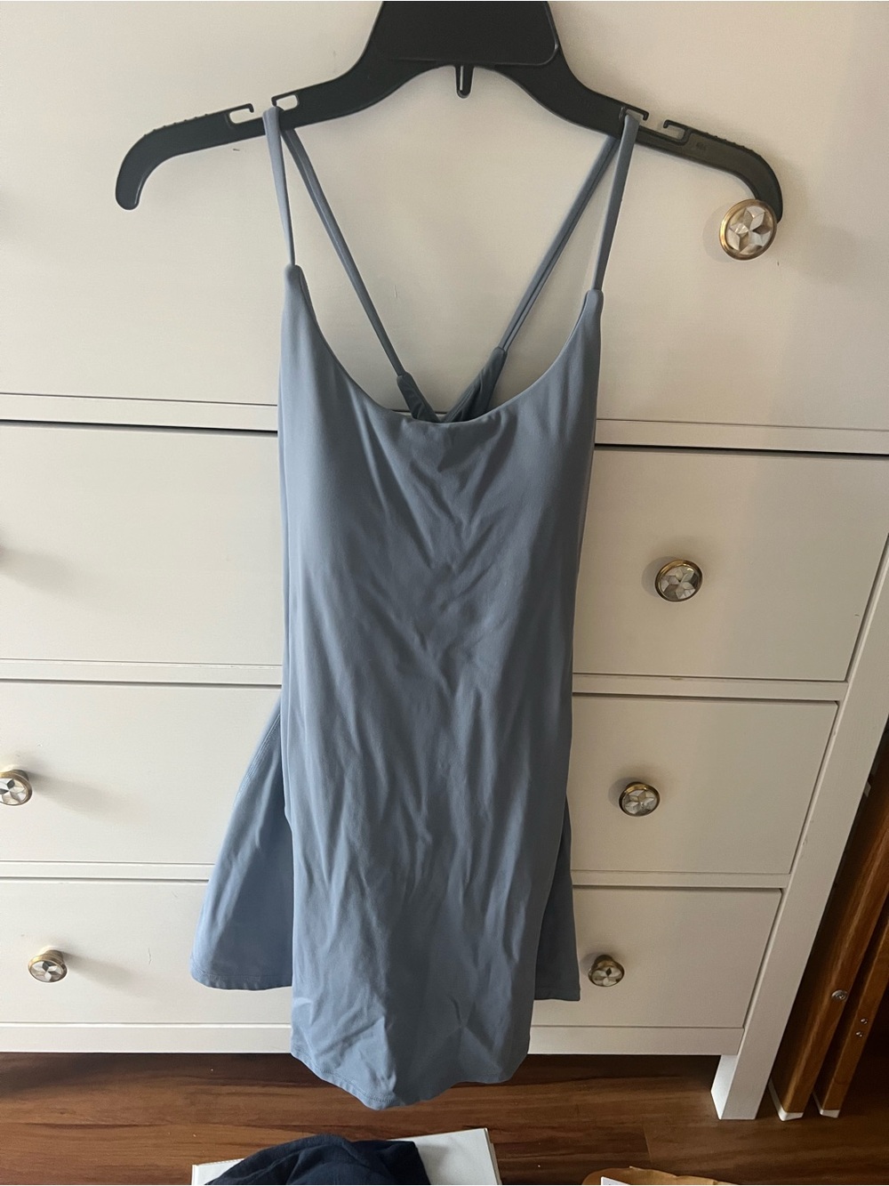 HALARA Light Blue Active Activewear Dress Plush